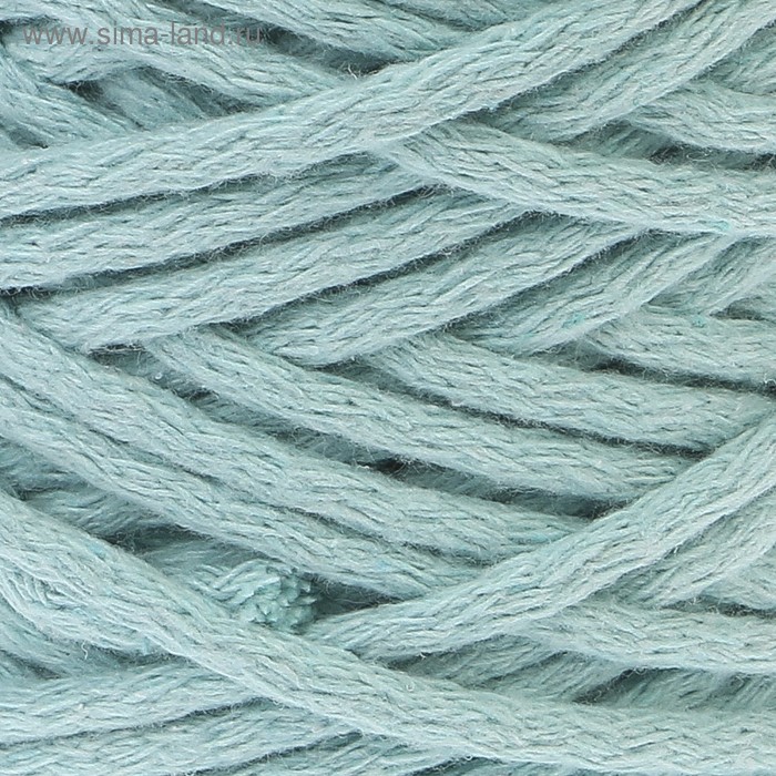 Шнур для вязания 100% хлопок, ширина 5 мм 100м/450гр (мятный)
Шнур для вязания 100% хлопок, ширина 5 мм 100м/450гр (мятный)