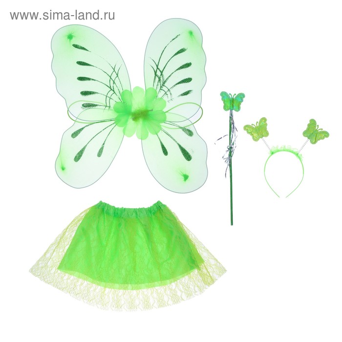 Карнавальный набор «Цветочек», 4 предмета: крылья, жезл, юбка, ободок, 3-5 лет
Карнавальный набор «Цветочек», 4 предмета: крылья, жезл, юбка, ободок, 3-5 лет
