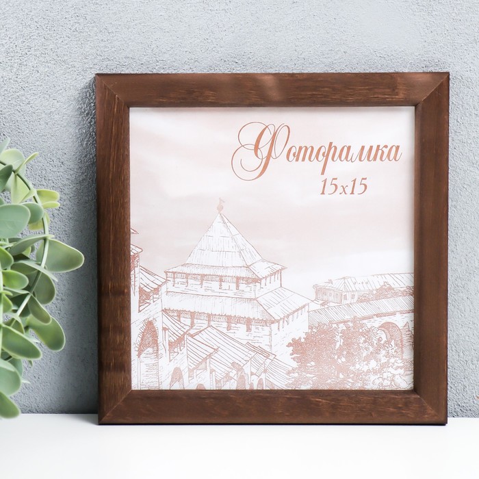 Фоторамка сосна с19 орех 15х15 см (пластиковый экран) 
Фоторамка сосна с19 орех 15х15 см (пластиковый экран)