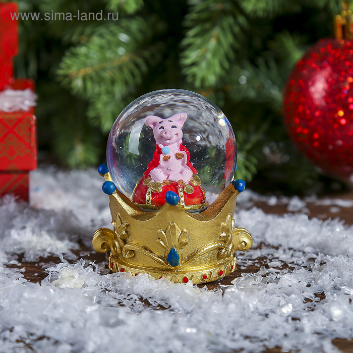 Сувенир полистоун водяной шар "Поросёнок-император" d=4,5 см
Сувенир полистоун водяной шар "Поросёнок-император" d=4,5 см