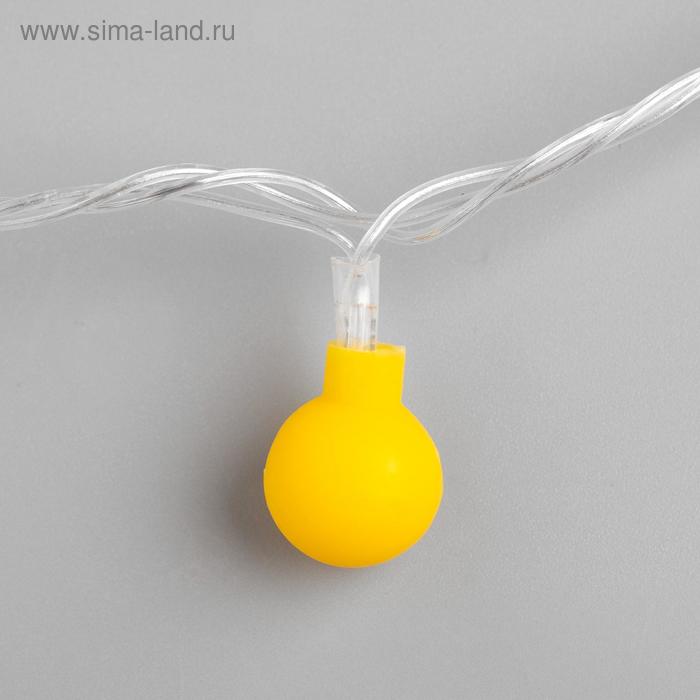 Гирлянда «Нить» 5 м с насадками «Шарики жёлтые», IP20, прозрачная нить, 30 LED, свечение жёлтое, 8 режимов, 220 В
Гирлянда «Нить» 5 м с насадками «Шарики жёлтые», IP20, прозрачная нить, 30 LED, свечение жёлтое, 8 режимов, 220 В