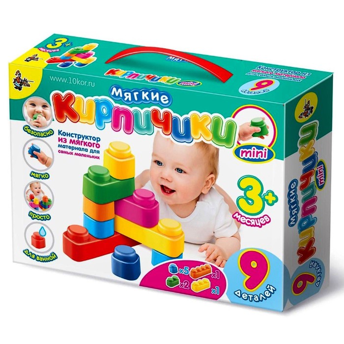 Конструктор «Мягкие кирпичики мини», 9 деталей
Конструктор «Мягкие кирпичики мини», 9 деталей
