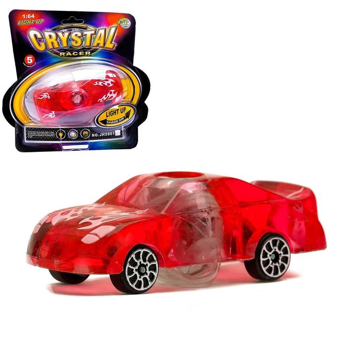 Машина «Кристал», работает от батареек, световые эффекты, цвета МИКС
Машина «Кристал», работает от батареек, световые эффекты, цвета МИКС