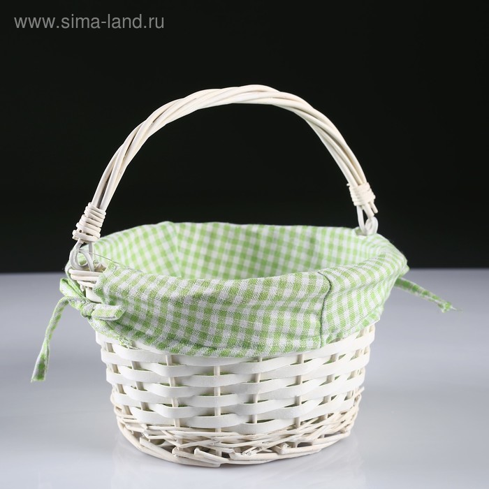 Корзина «Клеточка», 22×12/30 см, ива, ткань
Корзина «Клеточка», 22×12/30 см, ива, ткань