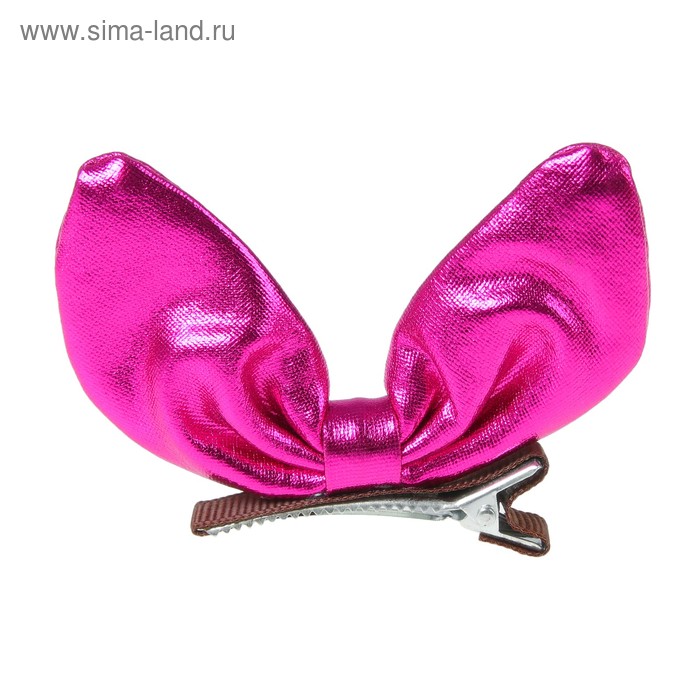 фото Карнавальный зажим «бантик», цвет фуксия
