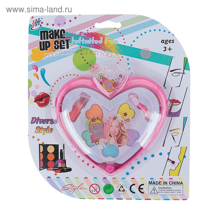 Набор косметики для девочки «Сердечко»
Набор косметики для девочки «Сердечко»