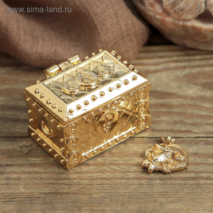 Денежный сундук с кошельковой лягушкой , 3,5 х 2,7 см
Денежный сундук с кошельковой лягушкой , 3,5 х 2,7 см