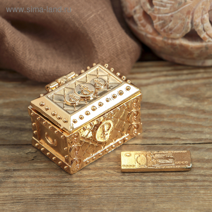 Денежный сундук с кошельковой купюрой, 3,6 х 2,6 см
Денежный сундук с кошельковой купюрой, 3,6 х 2,6 см