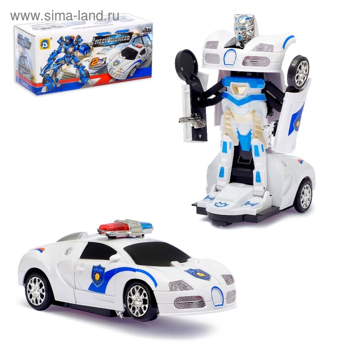 Машина «Коп», трансформируется, световые и звуковые эффекты, работает от батареек
Машина «Коп», трансформируется, световые и звуковые эффекты, работает от батареек