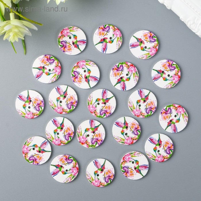 Пуговица декоративная дерево "Колибри" 2,5х2,5 см
Пуговица декоративная дерево "Колибри" 2,5х2,5 см