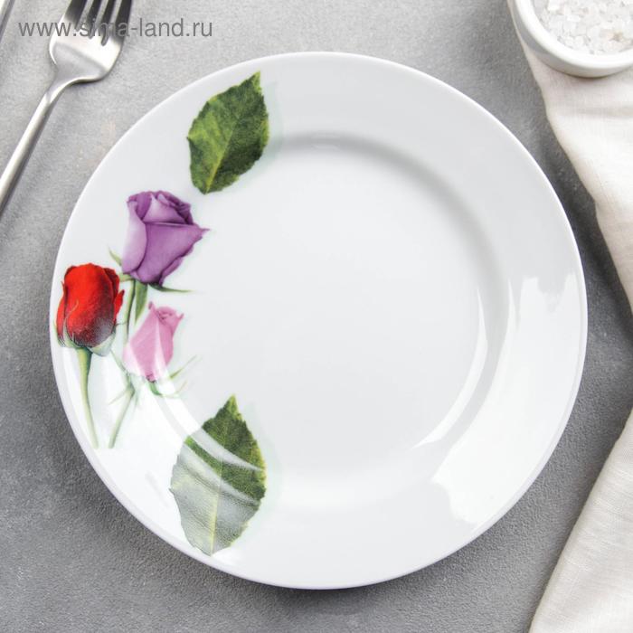 Тарелка мелкая «Королева цветов», d=20 см
Тарелка мелкая «Королева цветов», d=20 см