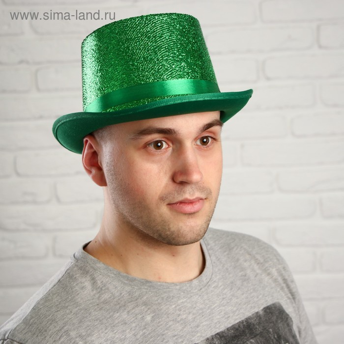 Карнавальная шляпа «Блеск», цвет зелёный
Карнавальная шляпа «Блеск», цвет зелёный