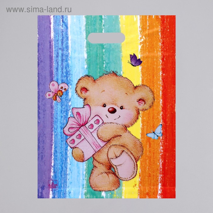 Пакет "Подарок от мишутки", полиэтиленовый с вырубной ручкой, 60 мкм , 31 х 40 см
Пакет "Подарок от мишутки", полиэтиленовый с вырубной ручкой, 60 мкм , 31 х 40 см