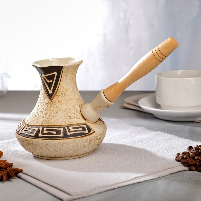 Турка для кофе "Греция", керамика, 0.55 л
Турка для кофе "Греция", керамика, 0.55 л