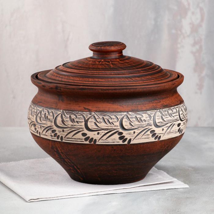 Супник, красная глина, ангоб, 4.5 л 
Супник, красная глина, ангоб, 4.5 л