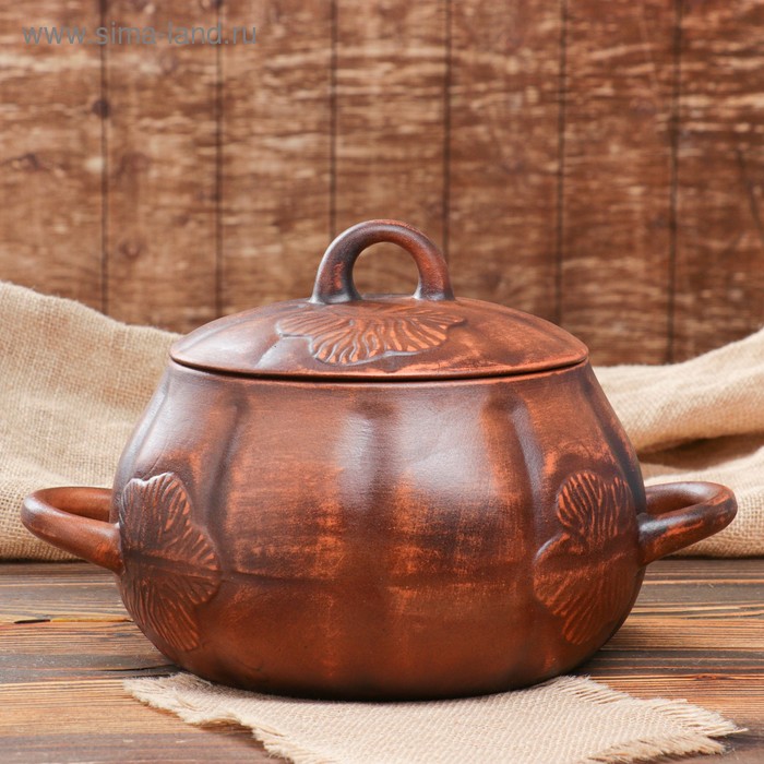 Супник "Лист", декор, красная глина, 4.2 л
Супник "Лист", декор, красная глина, 4.2 л