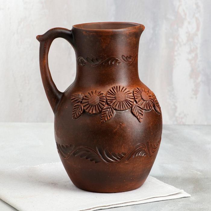 Кувшин "Крынка", гладкий, красная глина, 2.8 л
Кувшин "Крынка", гладкий, красная глина, 2.8 л