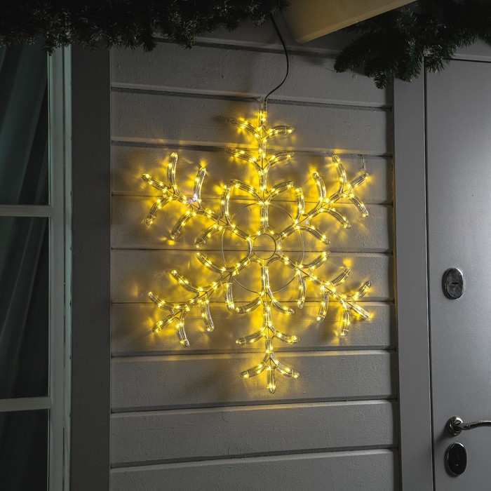 Светодиодная фигура «Снежинка», 80 см, дюралайт, 192 LED, 220 В, мерцание, свечение тёплый белый/белый
Светодиодная фигура «Снежинка», 80 см, дюралайт, 192 LED, 220 В, мерцание, свечение тёплый белый/белый