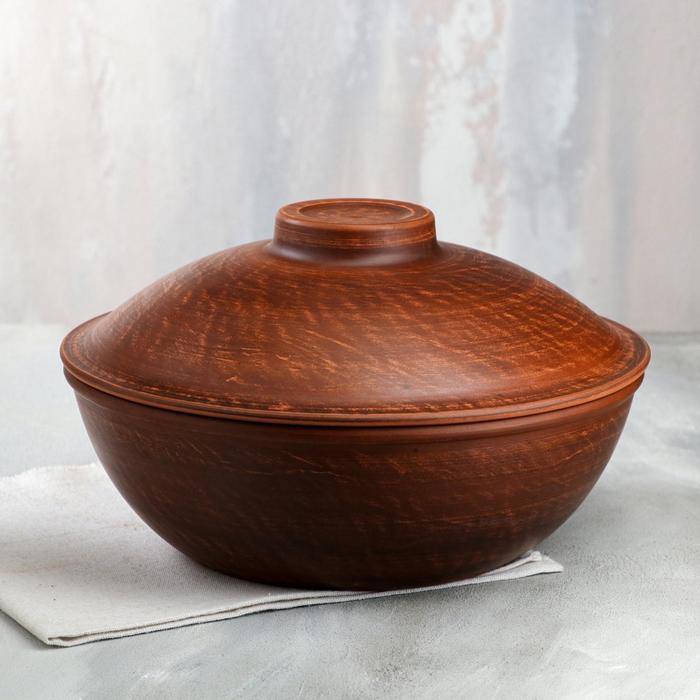 Горшок духовой с крышкой "Катан", красная глина, 3 л, микс
Горшок духовой с крышкой "Катан", красная глина, 3 л, микс