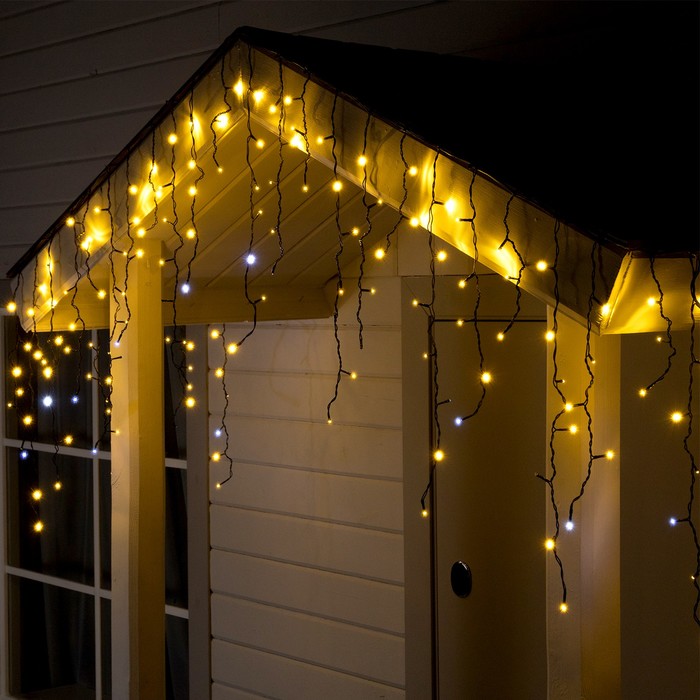Гирлянда «Бахрома» 3 × 0.6 м, IP44, УМС, тёмная нить, 160 LED, свечение тёплое белое, мерцание белым, 220 В
Гирлянда «Бахрома» 3 × 0.6 м, IP44, УМС, тёмная нить, 160 LED, свечение тёплое белое, мерцание белым, 220 В
