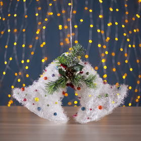 Фигура текстиль "Колокольчики с шариками", 20 LED, 42х27 см, от батареек (не в компл)
Фигура текстиль "Колокольчики с шариками", 20 LED, 42х27 см, от батареек (не в компл)