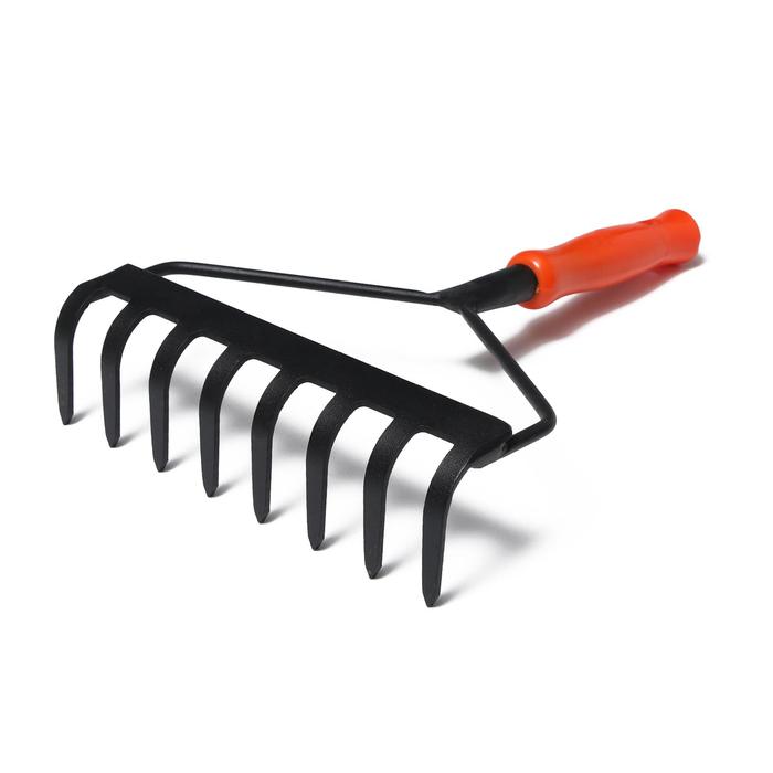 Грабли прямые, 8 зубцов, длина 32 см, пластиковая ручка
Грабли прямые, 8 зубцов, длина 32 см, пластиковая ручка