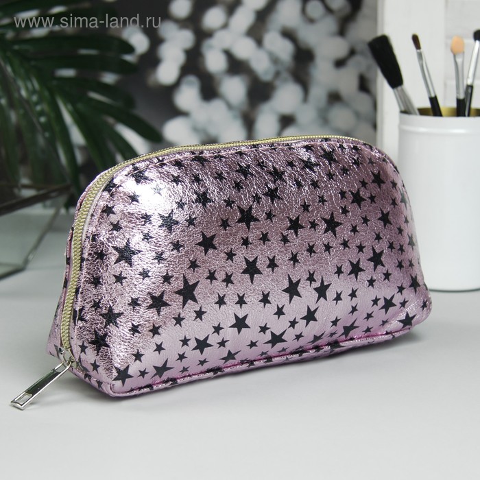 фото Косметичка дорожная, отдел на молнии, цвет розовый