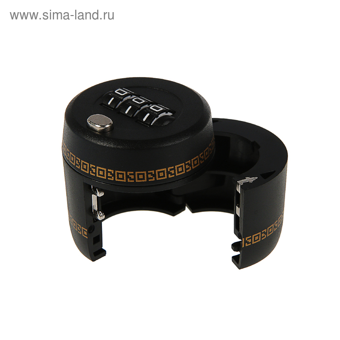 фото Замок сувенирный кодовый для бутылки, черный тундра