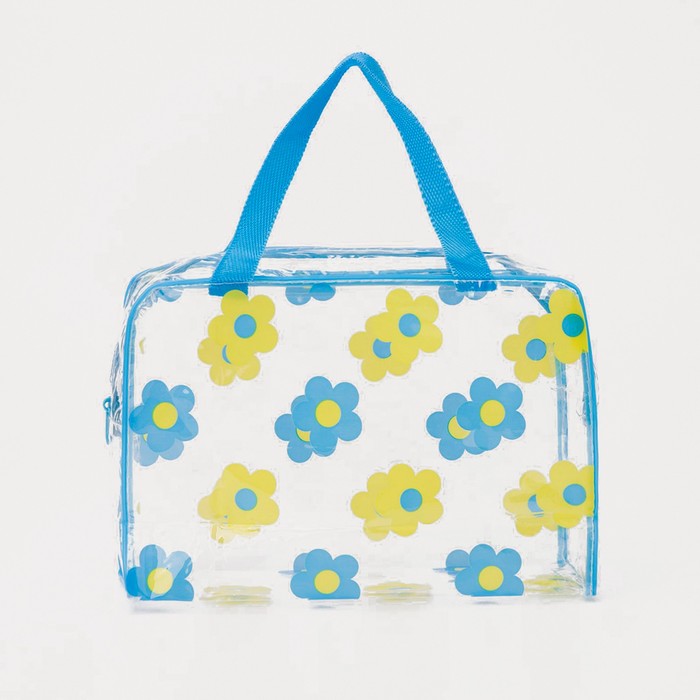 фото Косметичка на молнии, цвет синий