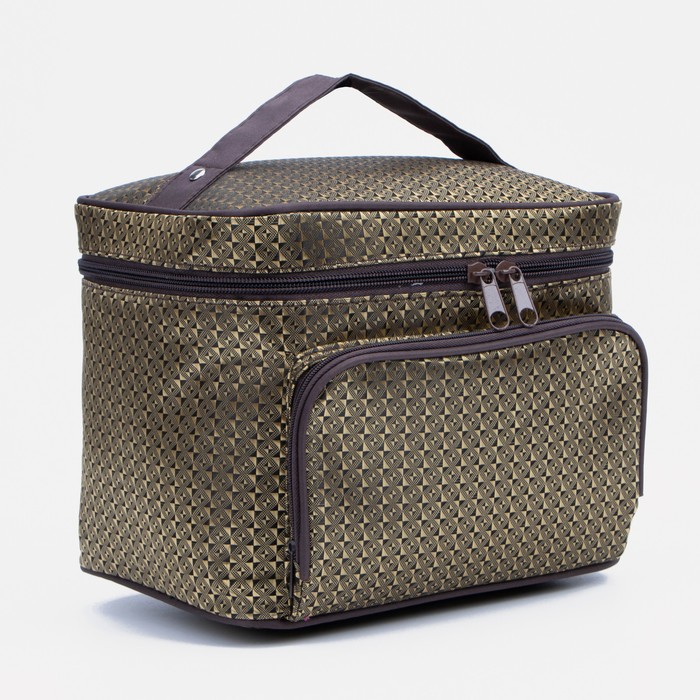 Косметичка на молнии, с зеркалом, цвет коричневый
Косметичка на молнии, с зеркалом, цвет коричневый