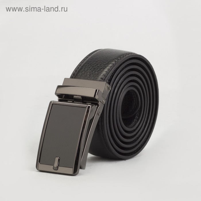 Ремень мужской, 2 строчки, пряжка зажим тёмный металл, ширина - 3,5 см, цвет чёрный
Ремень мужской, 2 строчки, пряжка зажим тёмный металл, ширина - 3,5 см, цвет чёрный