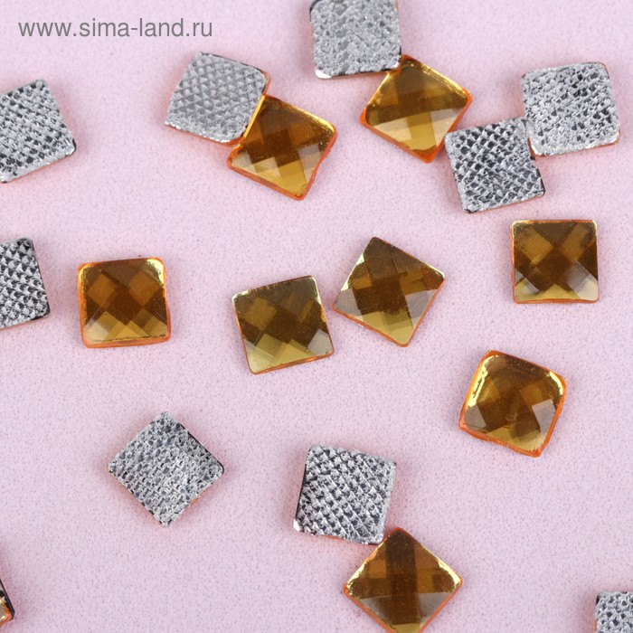 Стразы термоклеевые «Квадрат», 6 × 6 мм, 100 шт, цвет жёлтый
Стразы термоклеевые «Квадрат», 6 × 6 мм, 100 шт, цвет жёлтый