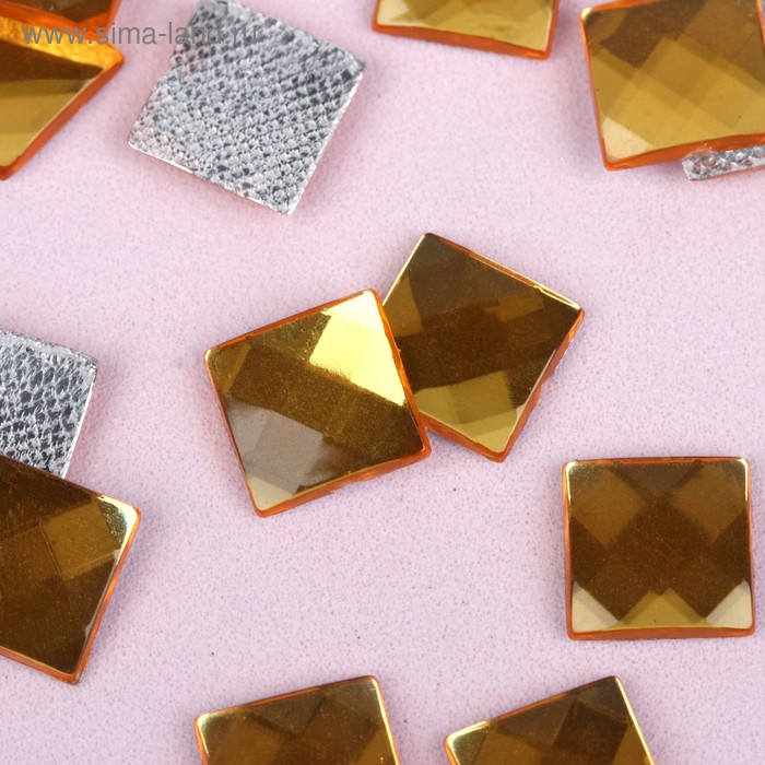 Стразы термоклеевые «Квадрат», 10 × 10 мм, 20 шт, цвет жёлтый
Стразы термоклеевые «Квадрат», 10 × 10 мм, 20 шт, цвет жёлтый