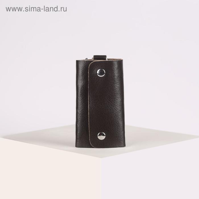 Ключница, длина 10,5 см, отдел на кнопках, 7 карабинов, цвет коричневый
Ключница, длина 10,5 см, отдел на кнопках, 7 карабинов, цвет коричневый