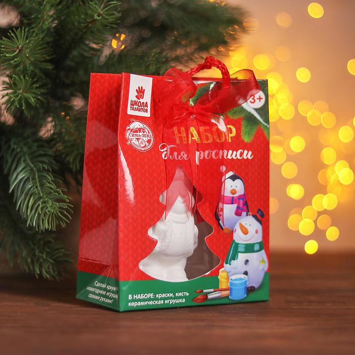 Ёлочное украшение под раскраску «Милый снеговик» с подвесом, краска 3 цв. по 2 мл, кисть
Ёлочное украшение под раскраску «Милый снеговик» с подвесом, краска 3 цв. по 2 мл, кисть
