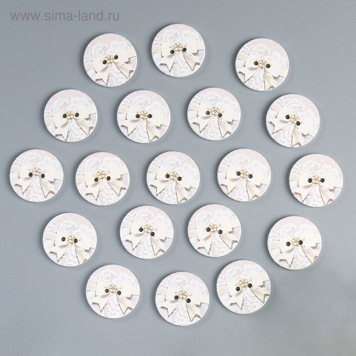 Пуговица декоративная дерево "Свадебные кружева" 2,5х2,5 см
Пуговица декоративная дерево "Свадебные кружева" 2,5х2,5 см
