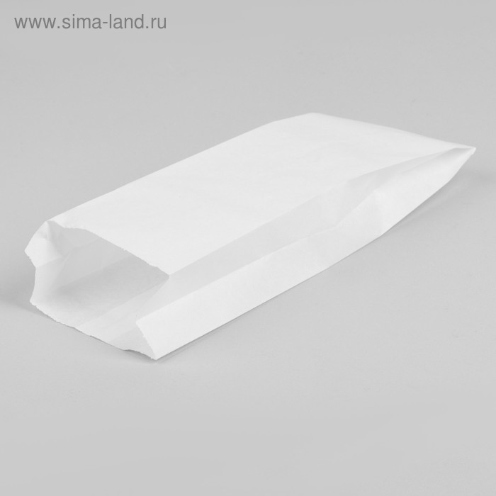 Пакет бумажный фасовочный, белый, V-образное дно 30 х 10 х 5 см
Пакет бумажный фасовочный, белый, V-образное дно 30 х 10 х 5 см