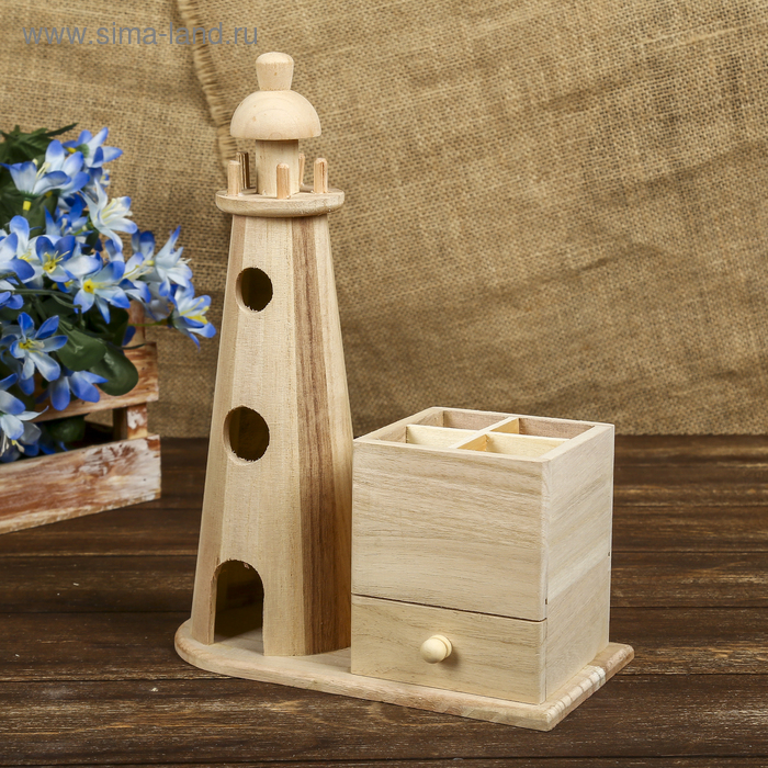 Шкатулка с карандашницей дерево под роспись "Маяк" 29х20,5х10,5 см
Шкатулка с карандашницей дерево под роспись "Маяк" 29х20,5х10,5 см