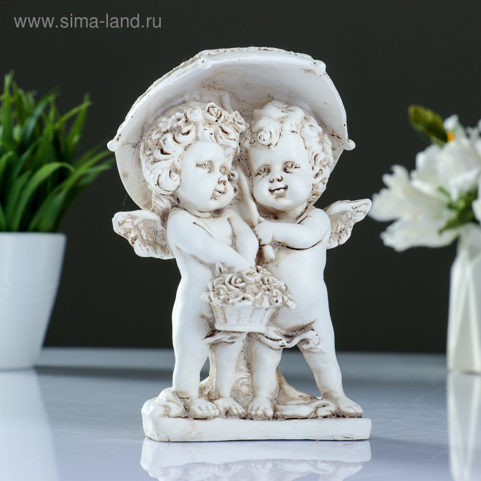 Фигура "Ангелочки под зонтом" антик 10,5х8х15,5см
Фигура "Ангелочки под зонтом" антик 10,5х8х15,5см