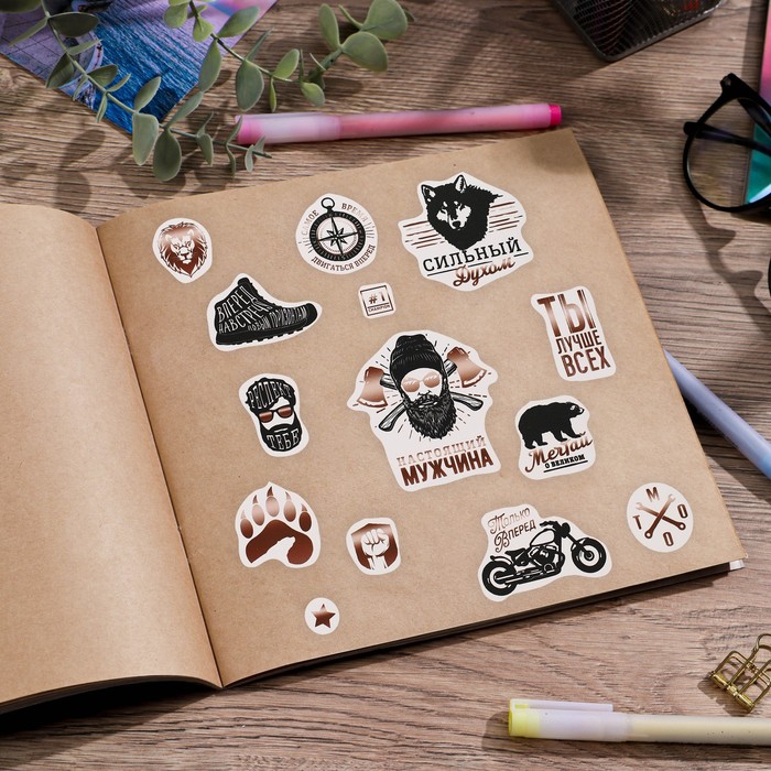 Наклейки бумажные «Сильный духом», 14 × 21 см
Наклейки бумажные «Сильный духом», 14 × 21 см