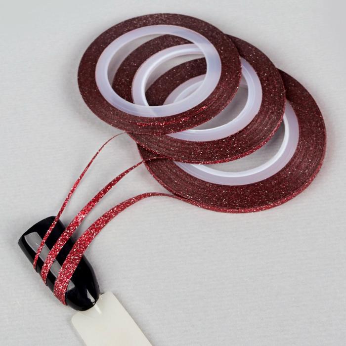 Ленты клеевые для декора «Блёстки», 3 шт, 1/2/3 мм, 18 м, цвет красный
Ленты клеевые для декора «Блёстки», 3 шт, 1/2/3 мм, 18 м, цвет красный