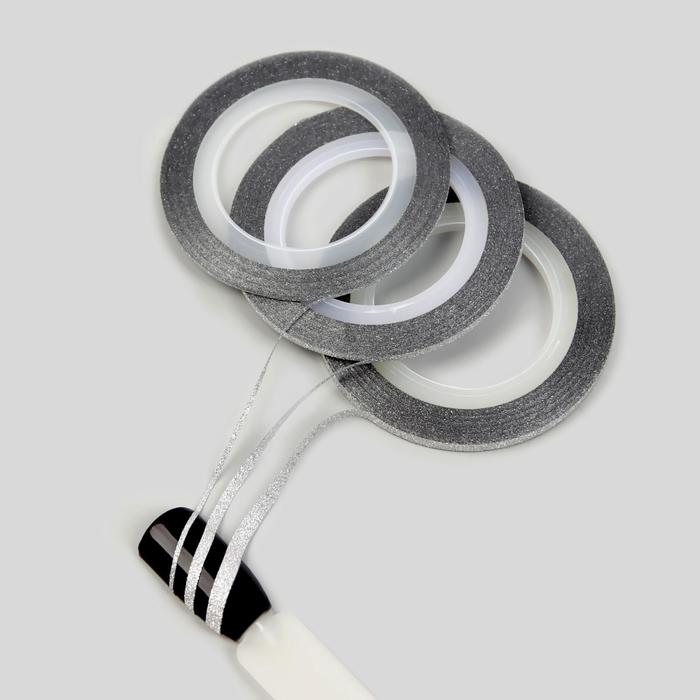 Ленты клеевые для декора «Блёстки», 3 шт, 1/2/3 мм, 18 м, цвет серебристый
Ленты клеевые для декора «Блёстки», 3 шт, 1/2/3 мм, 18 м, цвет серебристый