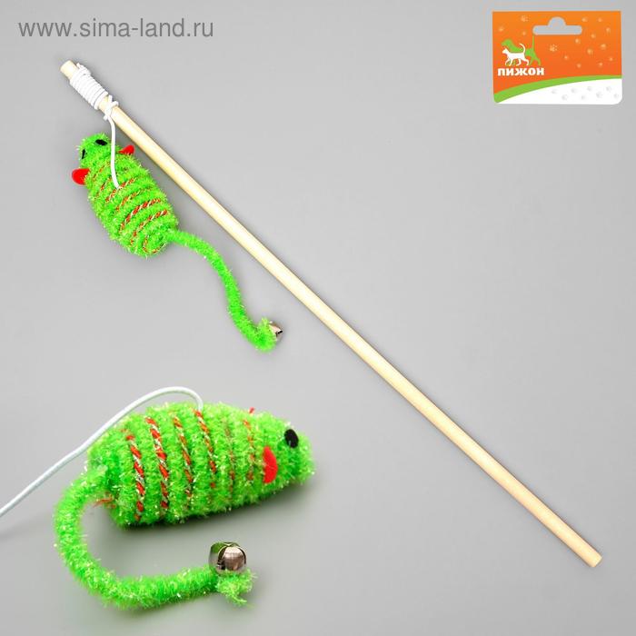 Дразнилка-удочка с блестящей мышью на деревянной ручке, микс цветов
Дразнилка-удочка с блестящей мышью на деревянной ручке, микс цветов