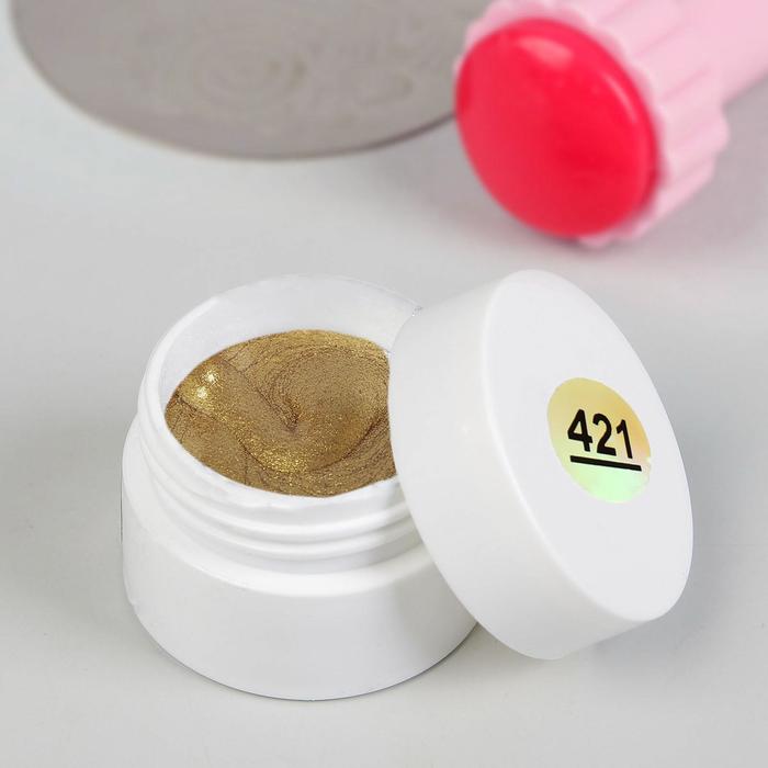 Гель-лак для стемпинга, 3-х фазный, LED/UV, 5 мл, цвет золотистый
Гель-лак для стемпинга, 3-х фазный, LED/UV, 5 мл, цвет золотистый