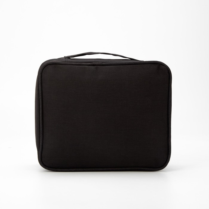 Косметичка дорожная, отдел на молнии, цвет чёрный
Косметичка дорожная, отдел на молнии, цвет чёрный