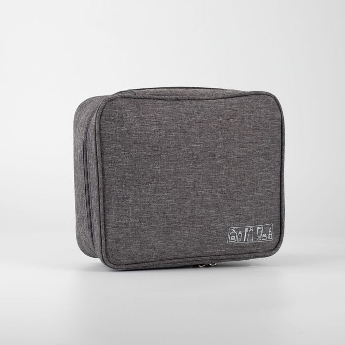 Косметичка на молнии, цвет серый
Косметичка на молнии, цвет серый