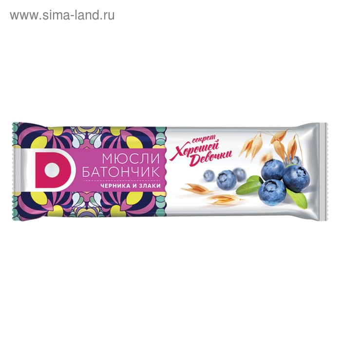 Батончик "Виталад" черника и злаки, 40 г.
Батончик "Виталад" черника и злаки, 40 г.