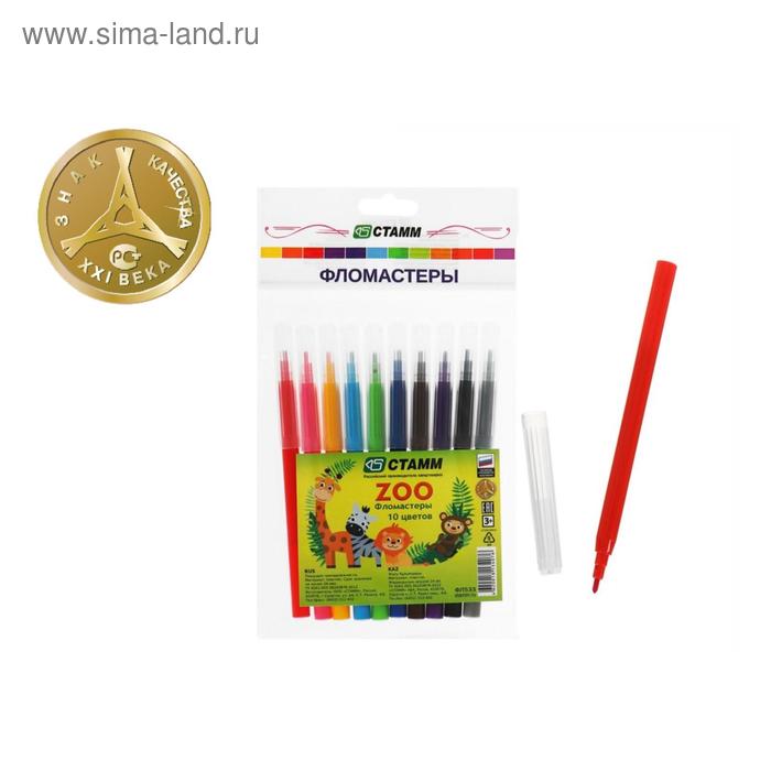Фломастеры 10 цветов Стамм ZOO, смываемые, линия письма 400 м, пакет, европодвес
Фломастеры 10 цветов Стамм ZOO, смываемые, линия письма 400 м, пакет, европодвес