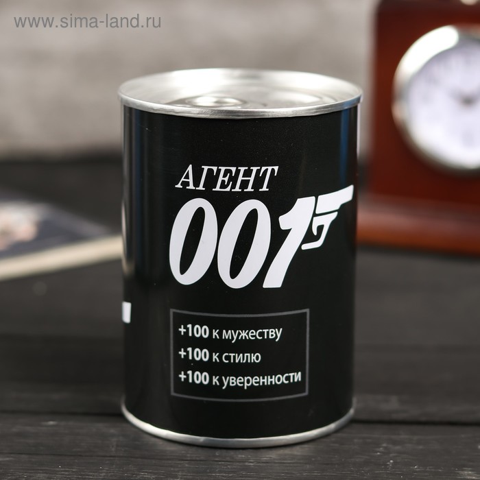 Сувенир банка "Агент 007" 10х7,3х7,3 см внутри: галстук-бабочка
Сувенир банка "Агент 007" 10х7,3х7,3 см внутри: галстук-бабочка