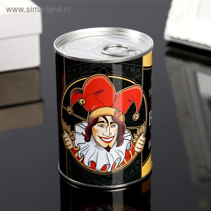 Сувенирная банка "Тому, кому всегда везёт", внутри игральные карты
Сувенирная банка "Тому, кому всегда везёт", внутри игральные карты